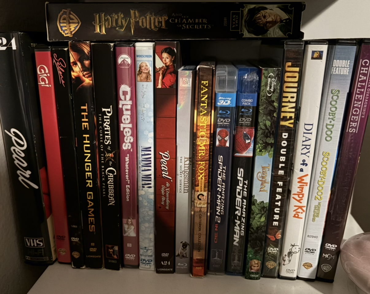 This is Lesly's DVD collection.